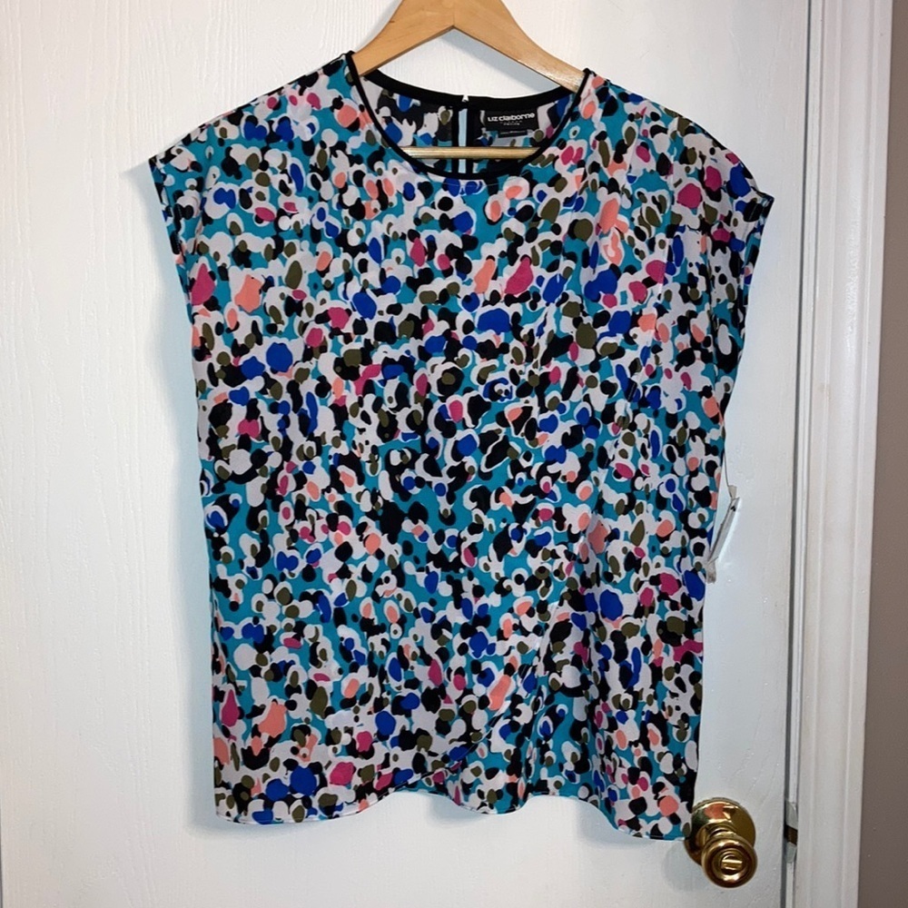 NWT Liz Claiborne Multi-colored w/ layered front